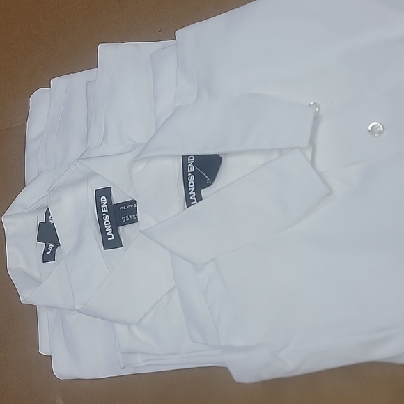 Lands' End Other - Lot Of 3 Men's Size S Land's End White Long Sleeve Button Down Shirts Excellent